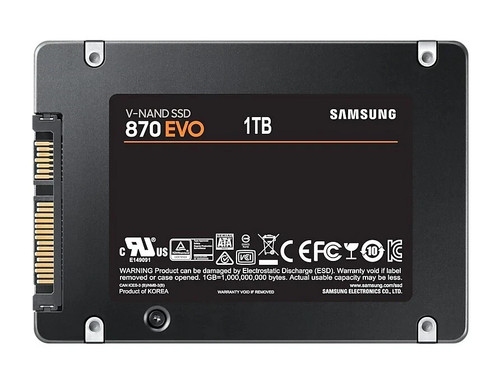 Genuine Samsung 870 EVO SATA 2.5" SSD 1TB for PC 560/530 MB/s Speeds MZ-77E1T0BW - Afbeelding 3 van 8