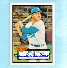 DUKE SNIDER 2002 Topps Team Legends AUTOGRAPH AUTO "ON CARD" DOGERS HOF