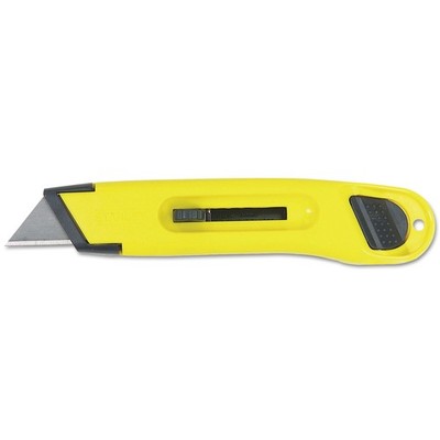 Stanley  Plastic Light-Duty Utility Knife w/Retractable Blade, Yellow