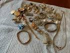 vintage broken costume jewelry lot