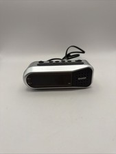 Sharp Model Spc100 Digital Alarm Clock Silver Tested Works