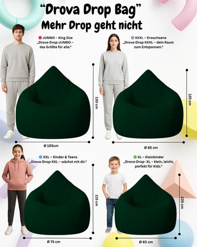 PatchHome Sitzsack XL- Jumbo Sitzkissen Bodenkissen Kinder und Erwachsene - Bild 69 von 203