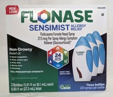 Flonase Sensimist Allergy Relief 3-Pack - 120 Sprays Each - EXP 09/28 - NEW