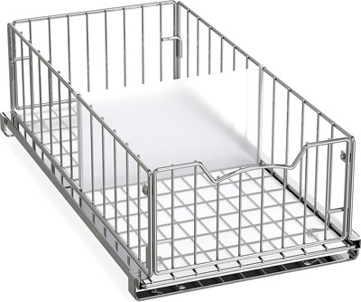 Simple Houseware Pull Out Cabinet Sliding Basket Chrome 