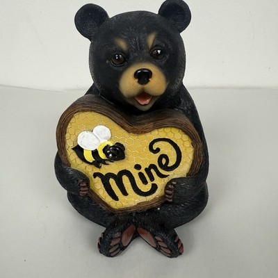 Honey Bear Statue  Bee Mine  Romantic Whimsy Love Sweetheart