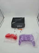Full Housing Shell Grip For Nintendo Switch Pro Controller Red and Purple