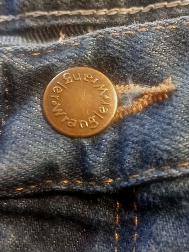 Wrangler Mens Jeans 32x27 Midweight Stretch Dark Wash Regular Fit (Marked 34x29) - Picture 17 of 18
