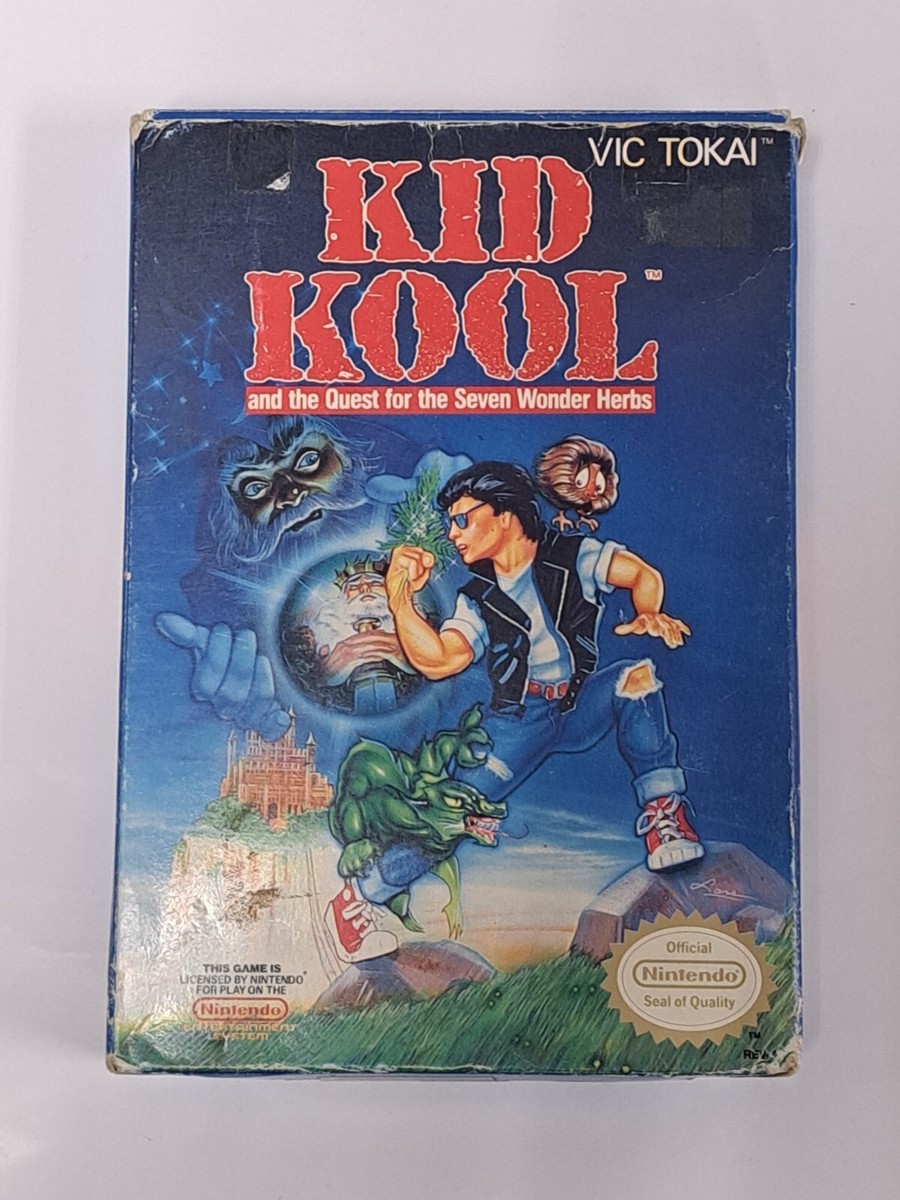 Kid Kool and the Quest for the Seven Wonder Herbs NES CIB Complete