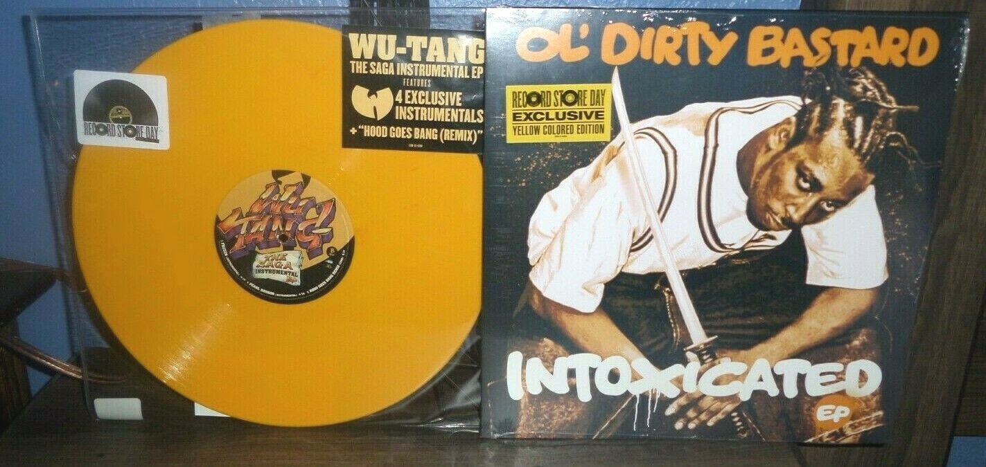 WU-TANG THE SAGA INSTRUMENTAL & OL DIRTY BASTARD INTOXICATED RSD COLOR RECORDS