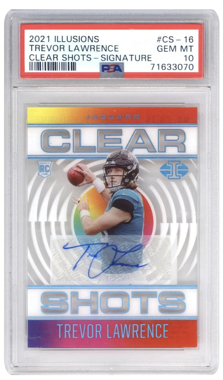 Trevor Lawrence Panini Illusions Clear Shots #CS16 Signature