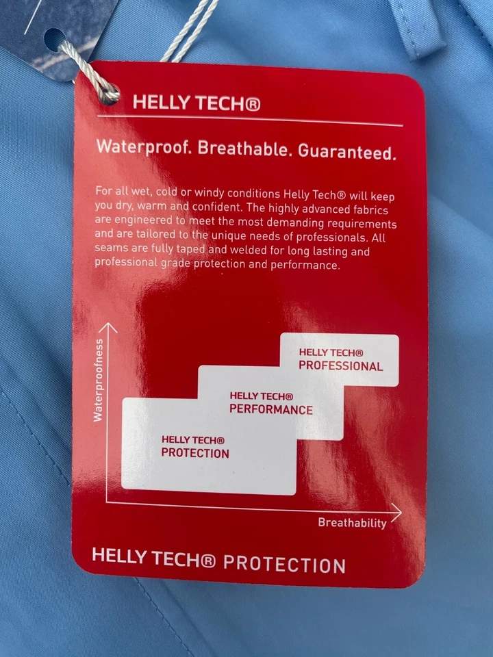 Jaqueta de chuva Helly Hansen feminina Vancouver azul brilhante $95, tamanho: 12 - Imagem 4 de 4