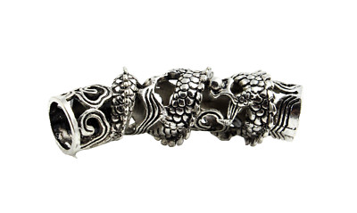 Metallröhre Drache Drake - Ø 7,5 mm Armband herstellen Haarperle Wikinger