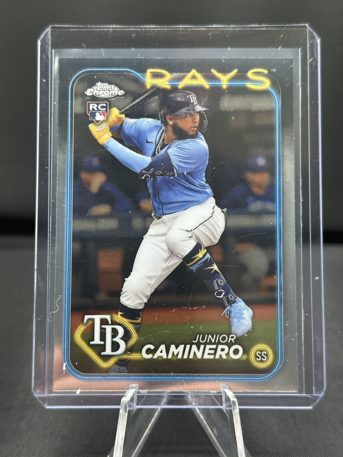 2024 Topps Chrome Base RC Rookie #213 Junior Caminero Rays