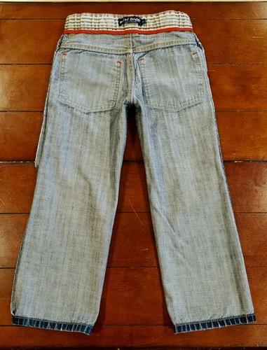 Mini Boden Adjustable Waist Boy's Distressed Knees Blue Jeans size 6Y 6Year - Picture 14 of 14