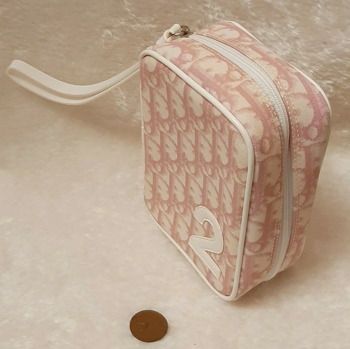 Véritable sac à main pochette rose CDior Parfums 2 Couture rare