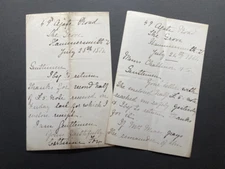 1884 Catherine Fox The Grove Hammersmith to Challinor & Co solicitors