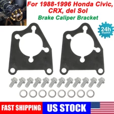 Rear Disk Brakes Conversion Bracket Plates For 1988-1992 Honda Civic CRX del Sol