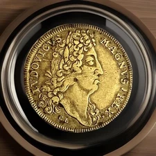 Louis XIV Token of Nuremberg Johannes Hoger France Royal Brass coin