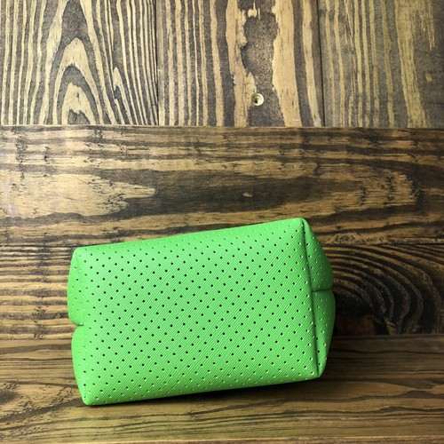 Bolsa de cosméticos de maquillaje DKNY Donna Karen verde negro - Imagen 7 de 9