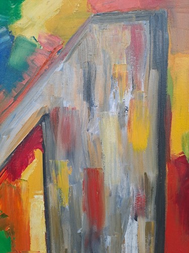 JASPER JOHNS OIL ON CANVAS (NUMBER 9) SIGNED AND DATED 1961 GOOD CONDITION LARGE - Picture 2 of 10