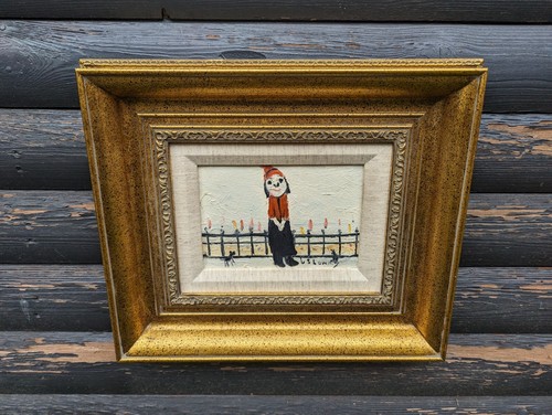 L S LOWRY Attributed Signed FRAMED OIL PAINTING ORIGINAL ARTWORK - Picture 10 of 13