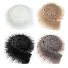 4pcs Faux Fur Garland Artificial Fur Stripe Shaggy Fur Trim Faux Fur
