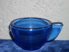 Akro Agate Small Concentric Ring Cup Cobalt Blue