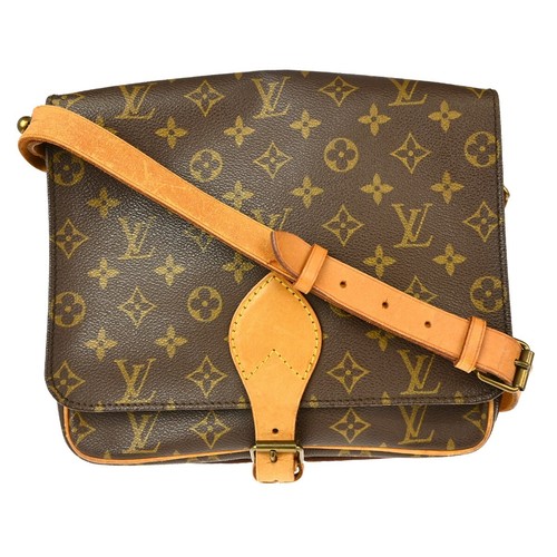 LOUIS VUITTON CARTOUCHIERE GM SHOULDER BAG PURSE MONOGRAM M51252 883SL XX30336