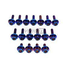 Vividti - Fits Mitsubishi Evo 4-789 Titanium Valve Cover Kit Burnt Or Raw