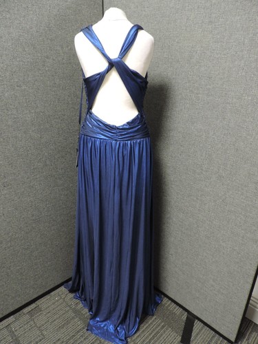 Forever Unique Ashlyne Maxi abito blu UK 6 RRP £335 TD7 EE 06 - Foto 3 di 7