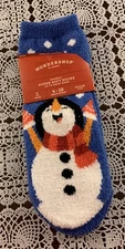 Target Wondershop  Ladies Crew Socks Snowman Design 4 to 10 Brand New Super Soft