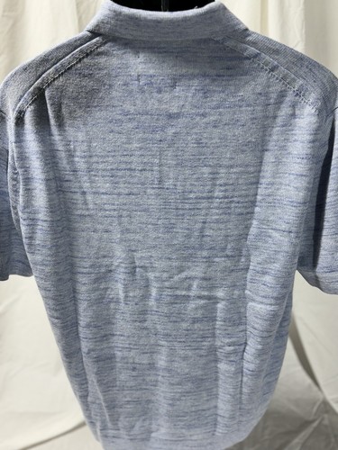 Abercrombie & Fitch Polo Uomo Grande Blu Cotone con Nylon, Viscosa Basic - Foto 3 di 6