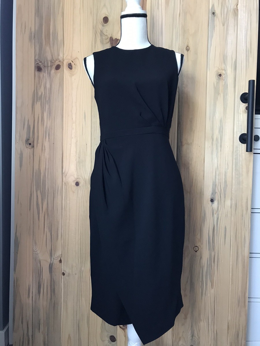 j crew asymmetrical sheath dress J.Crew Navy Scalloped Hem Sleeveless Shift Dress