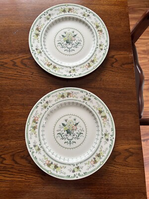 Royal Doulton Provencal English China Set Of 2 Dinner Plates