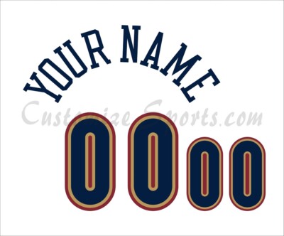 Basketball Denver Nuggets Customized Number Kit For 1993-2003 Home Uniform