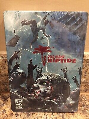 DEAD ISLAND RIPTIDE XBOX 360 STEELBOOK VIDEO GAME COMPLETE W/ EXTRAS &  MANUAL