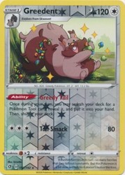 Greedent 152/192 Rebel Clash Reverse Holo Rare