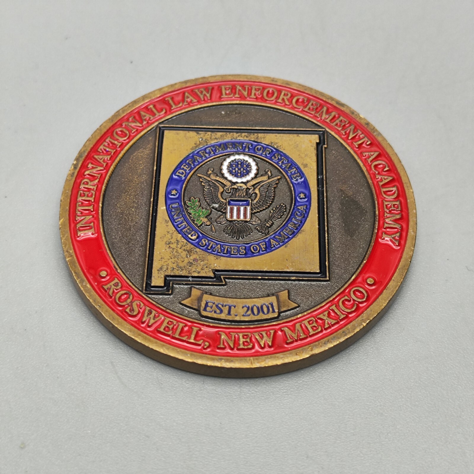 Department of State International Law Enforcement Academy Roswell Challenge Coin