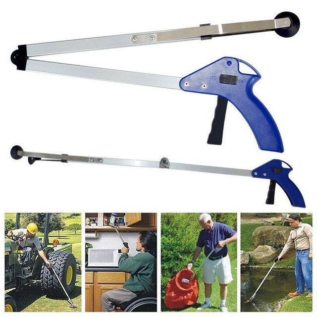 Folding Pick up Reaching Tool 33" Easy Reach Grab GRABBER Stick Extend Reacher for sale online