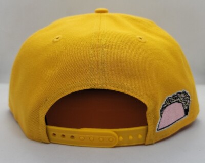 New Era Mustard Yellow Jeweled LA Logo Baseball Cap dodgers-team-basic-snapback-  main image 2
