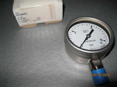 Econosto Manometer 0-16 bar 1/4'' BSP NEU