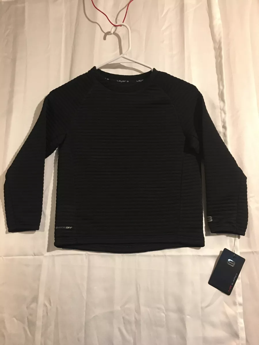 Boys long sleeve 2025 black top