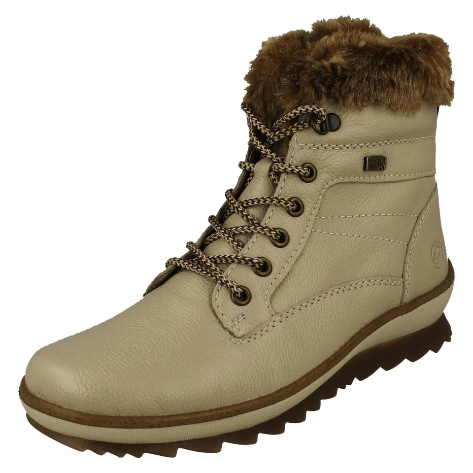 Botas De Tobillo Forradas Con Detalle De Puño Para Damas - R8477 - Imagen 1 de 1