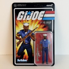 G.I. Joe Sailor Navy Serviceman Action Figure Super7 ReAction Blue Carded