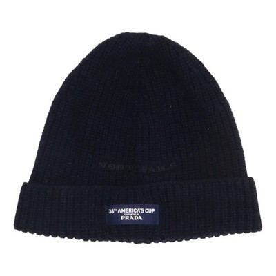 North Sails x AC36 by Prada, Beanie-Mütze, Größe: ONE SIZE, Wolle, Blau #N1w