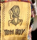 True Vintage Top Medium 1970s Boho Plaid Womens by Tom Boy Green Collared  Thin