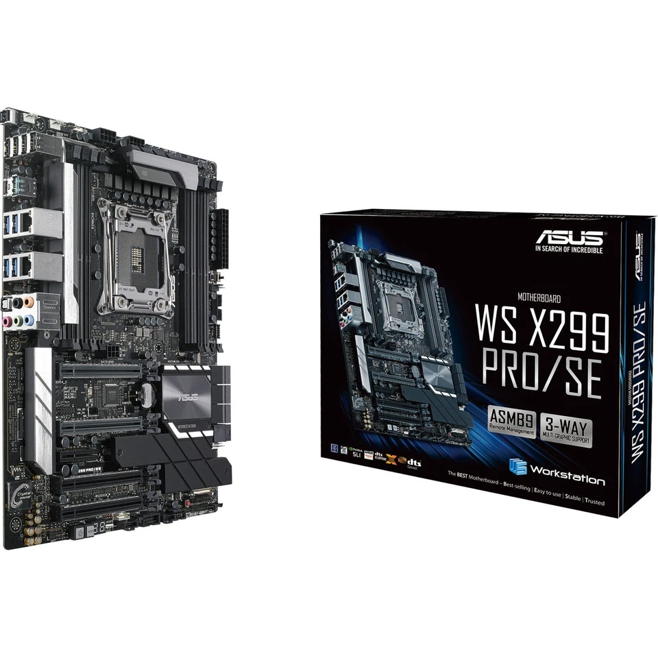 ASUS WS X299 PRO/SE, Workstation, LGA2066, Quad-Channel, X-Core CPUs, M.2, U.2,  - Bild 3 von 4