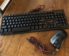 Skytech Rainbow Backlit Wired Gaming Keyboard and Mouse Combo