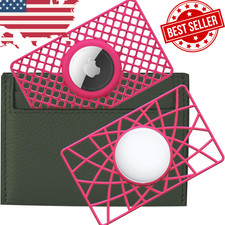 AirTag Wallet Holder 2Pack Ultra Slim Thin Credit Card Size Case, 0.1 inch Thick