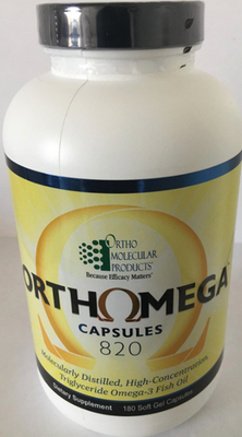#ad Ortho Molecular Products Orthomega 820 180 Softgels $86.99